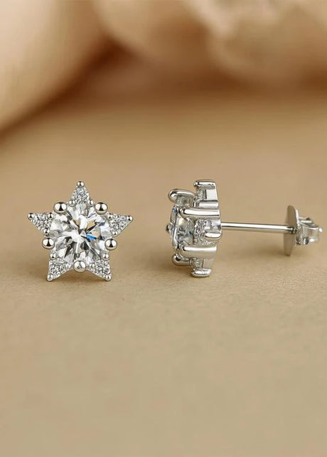moissanite diamond earrings
