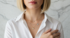 Gold-Plated Moissanite with Silver