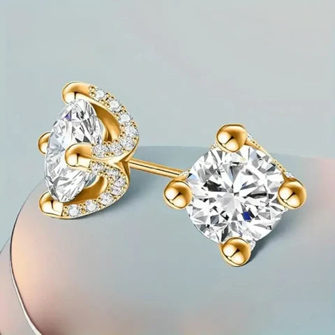 Diamond Solitaire Earrings