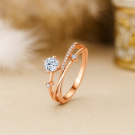 S925 Sterling Silver Four Claw Moissanite Ring for Women