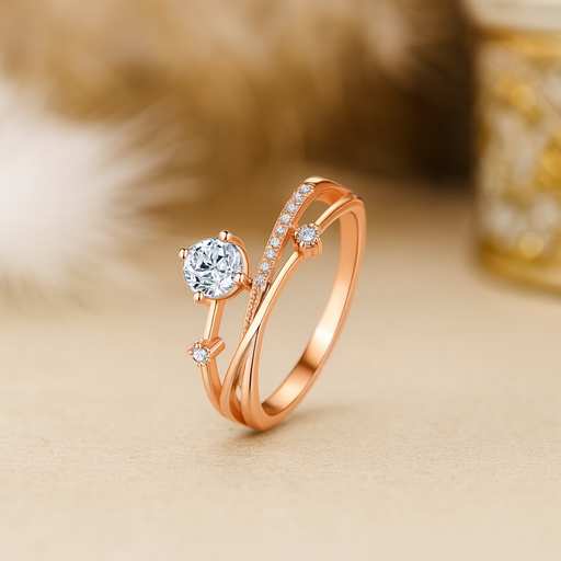 S925 Sterling Silver Four Claw Moissanite Ring for Women