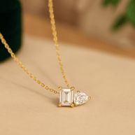 S925 Sterling Silver Moissanite Pendant Necklace