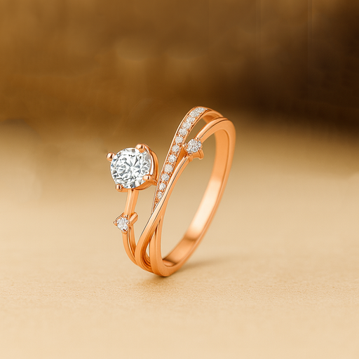S925 Sterling Silver Four Claw Moissanite Ring for Women