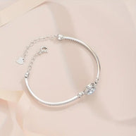 1ct Moissanite Bracelet – 925 Pure Silver Jewelry