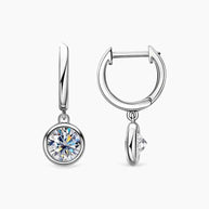 Moissanite Gold 14k Plated Earrings