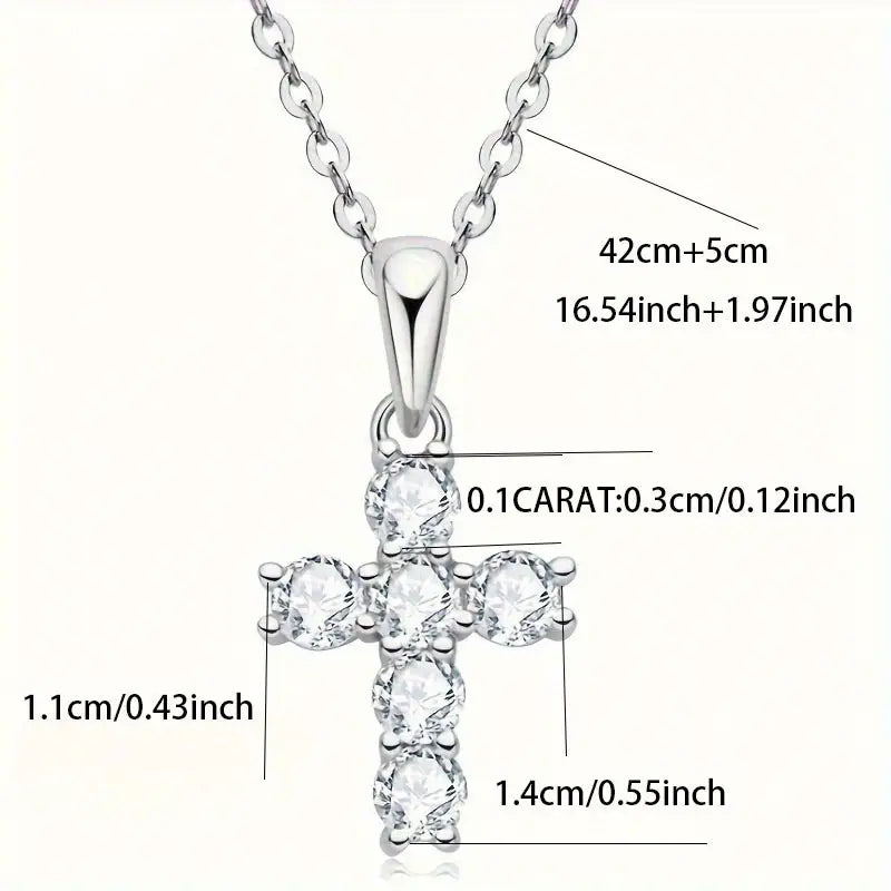 Moissanite 0.6 Carat Pendant & Chain – 925 Sterling Silver