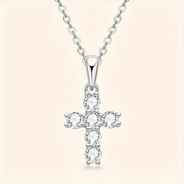 Moissanite 0.6 Carat Pendant & Chain – 925 Sterling Silver