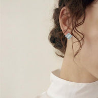 925 Sterling Silver Engagement Moissanite Stud Earrings for Women