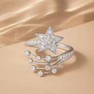 S925 Sterling Sliver Moissanite Ring for Women