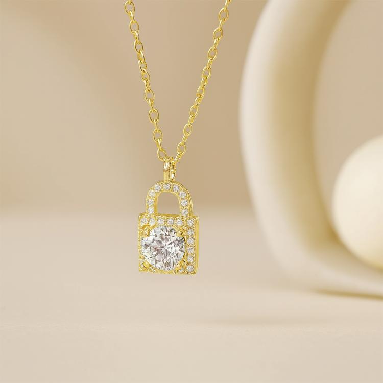 925 Sterling Silver Moissanite Necklace For Women