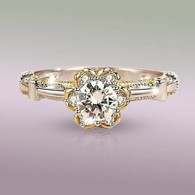 1 Carat Moissanite Diamond Engagement Ring