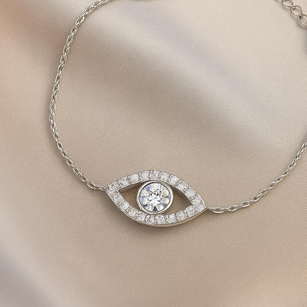 S925 Sterling Silver Devil's Eye Bracelets For women