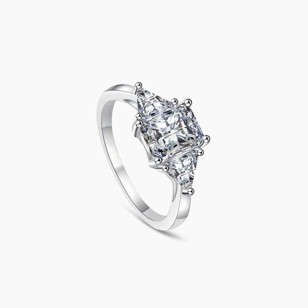 2 Carat Moissanite Ring in 925 Sterling Silver