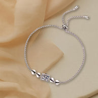 Moissanite S925 Sterling Silver Bracelets for Women