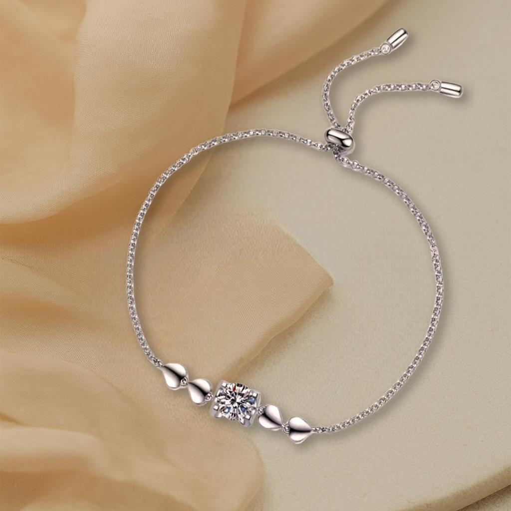 Moissanite S925 Sterling Silver Bracelets for Women