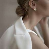 925 Sterling Silver Engagement Moissanite Stud Earrings for Women