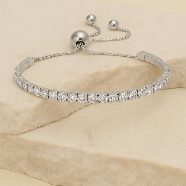 925 Sterling Silver Moissanite Bracelet For Women