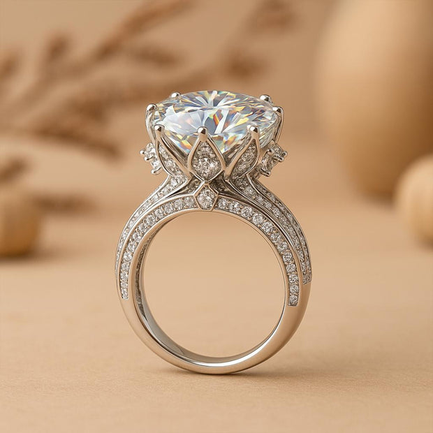 S925 Silver Classic Moissanite Trendy Design Paw  Ring For Women
