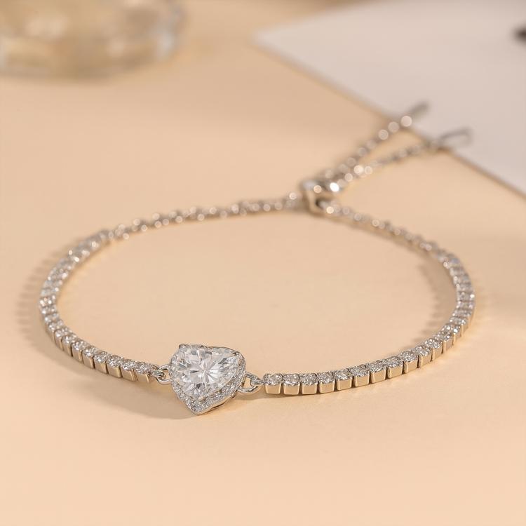 Moissanite Diamond Bracelet Women's Jewelry  For  Women