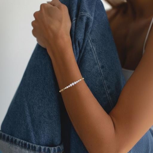 S925 Silver Diamond Moissanite Bracelet For Women