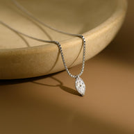 925 Sterling Silver  Moissanite Pendant Neckalce For Women