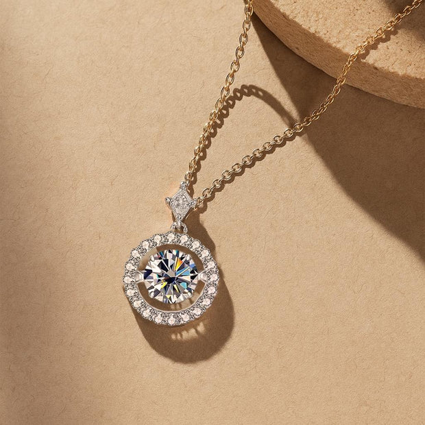 S925 Sterling Silver Moissanite Pendant For Women