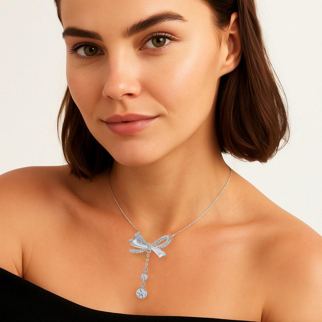 S925 Sterling Silver Moissanite Necklaces for Women