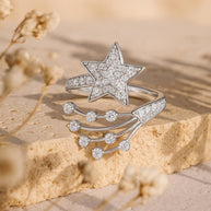 S925 Sterling Sliver Moissanite Ring for Women