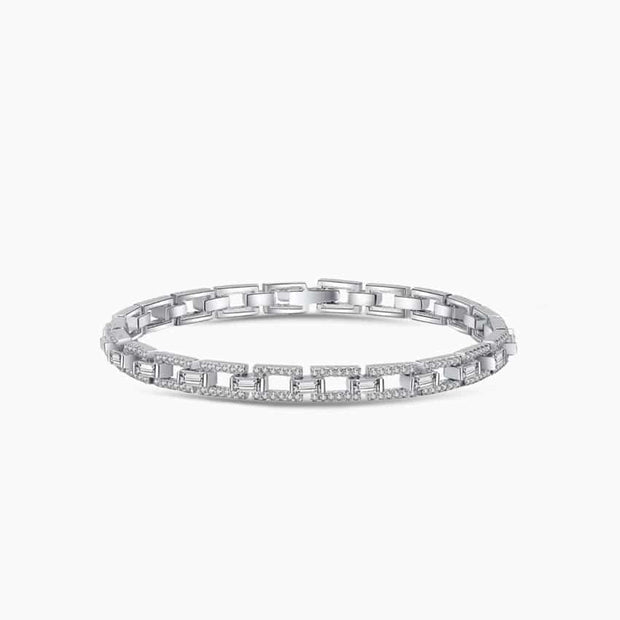 3ct Sterling Silver Moissanite Bracelet