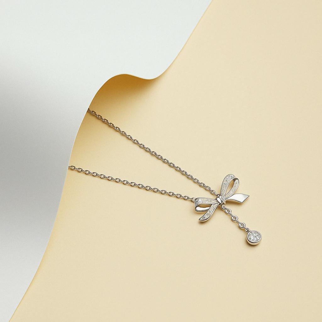 S925 Sterling Silver Moissanite Necklaces for Women