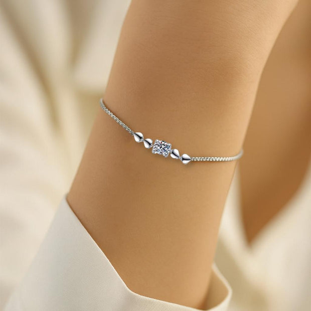 Moissanite S925 Sterling Silver Bracelets for Women