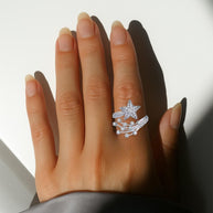 S925 Sterling Sliver Moissanite Ring for Women