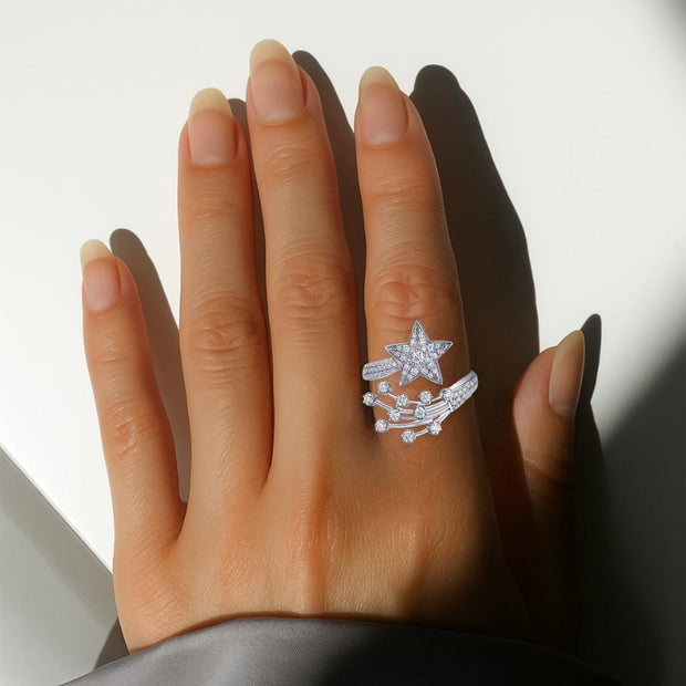 S925 Sterling Sliver Moissanite Ring for Women