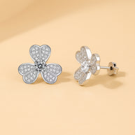 S925 Silver Moissanite  Women Studs Earrings