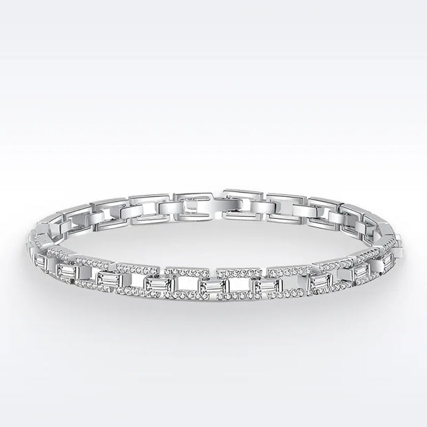 3ct Sterling Silver Moissanite Bracelet