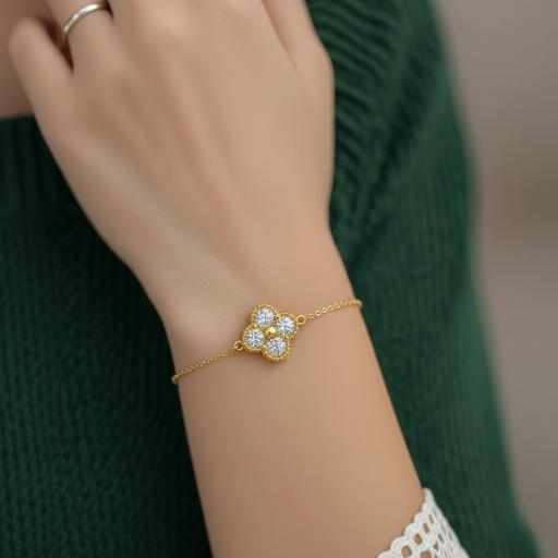 925 Sterling Silver Moissanite Bracelet Luxury Style