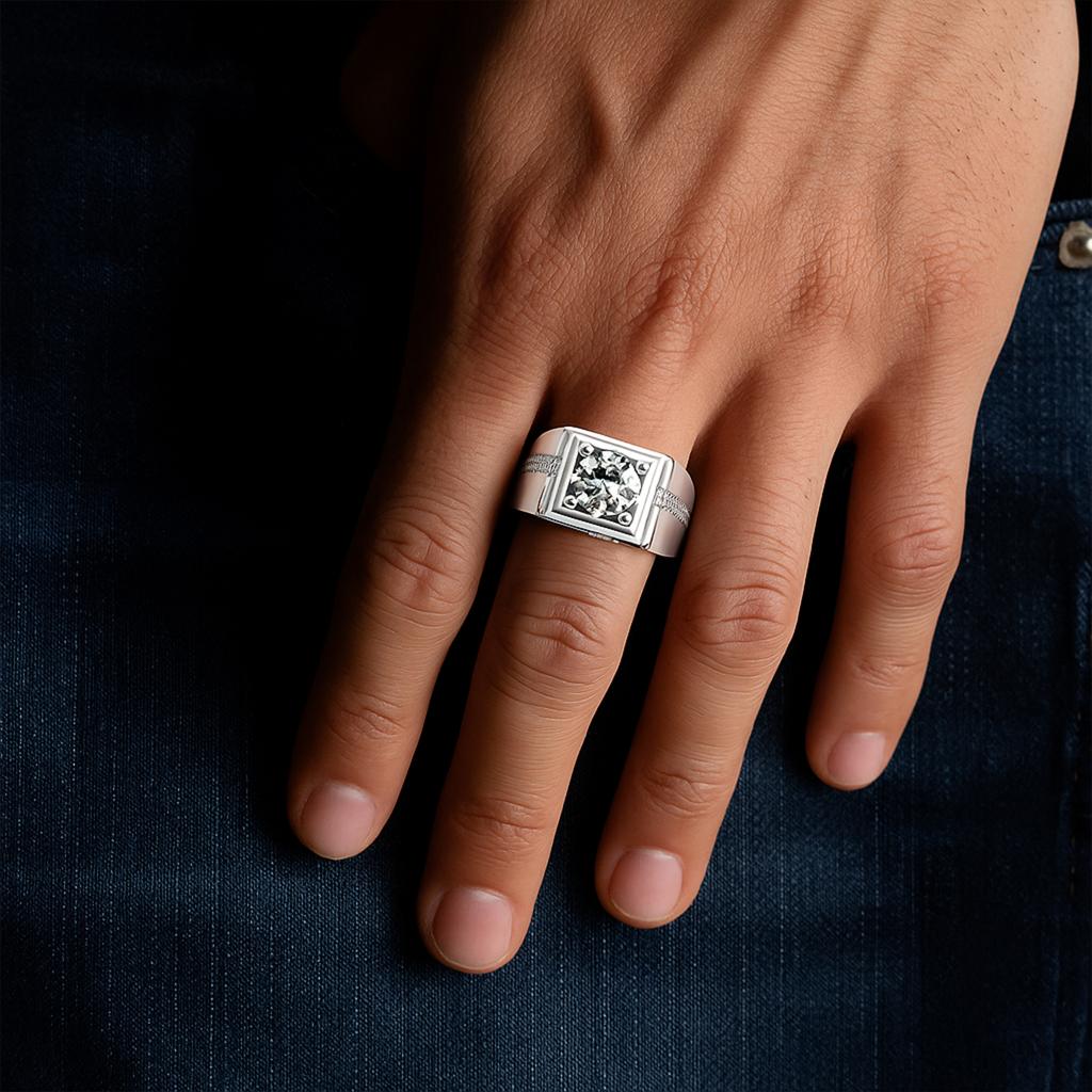 S925 Sterling Silver Moissanite Ring for Men and Women Birthday |Wedding | Anniversary