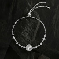 Moissanite Round Bag Simple  Bracelet for Women's