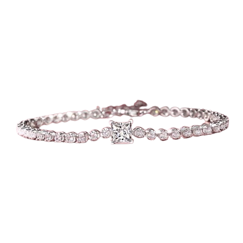 Moissanite Tennis Bracelet - 925 Sterling Silver