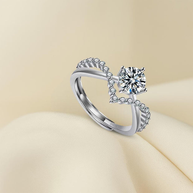 Moissanite Diamond  Engagement ring for women's