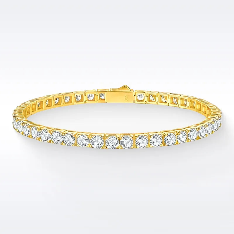 Men’s 3mm Moissanite Tennis Bracelet