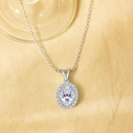 S925 Silver Moissanite Necklace for Women