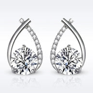 Moissanite Stud Earrings 1 Pair