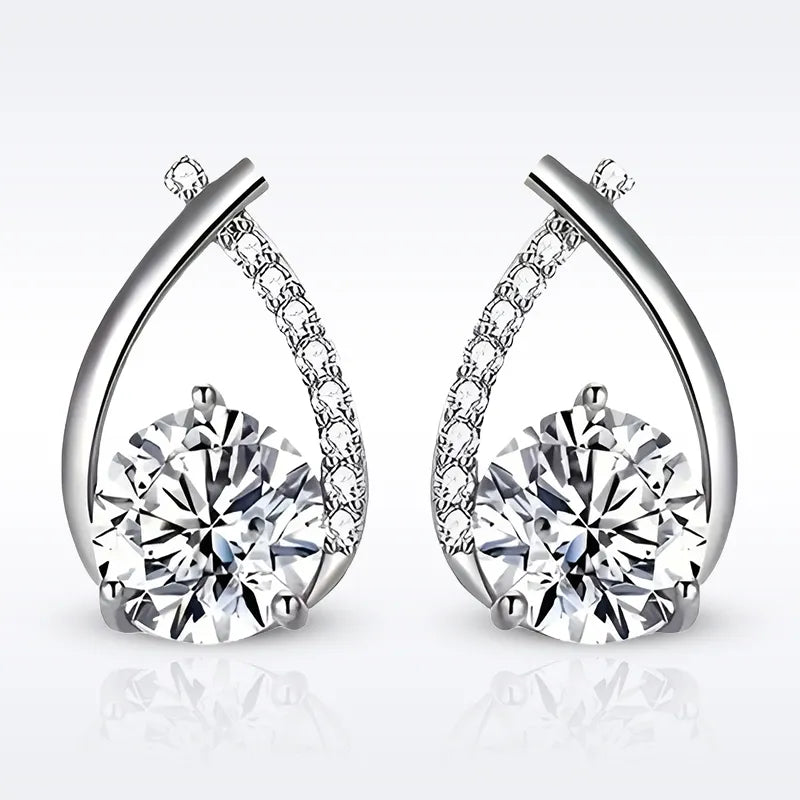 Moissanite Stud Earrings 1 Pair