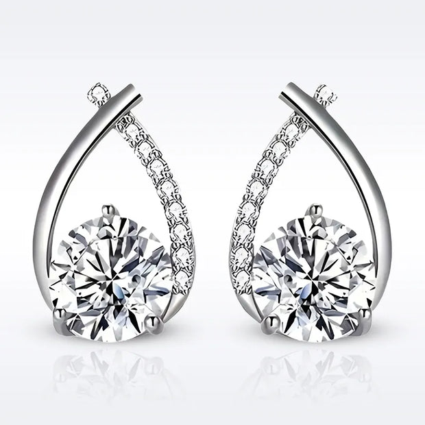 Moissanite Stud Earrings 1 Pair