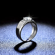 Moissanite 1 Carat Ring – 925 Sterling Silver