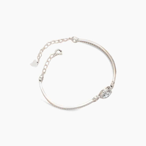 1ct Moissanite Bracelet – 925 Pure Silver Jewelry