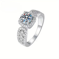 1ct Moissanite Diamond Engagement Ring