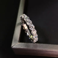 Moissanite Eternity Band Ring