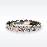 Moissanite Eternity Band Ring